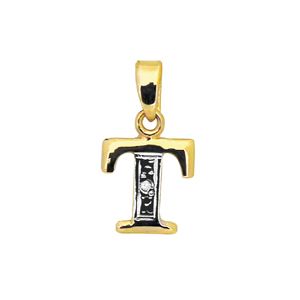 Diamond Gold Pendant - T Initial