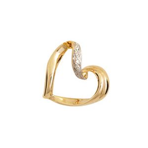 Diamond Gold Pendant - Heart Slider