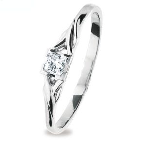 Diamond Platinum Ring - Princess Cut