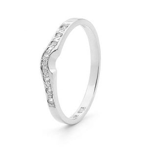 Diamond Platinum Ring - Anniversary .10ct TDW