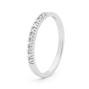 Diamond Platinum Ring - Wedding Band