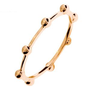 Rose Gold Ring - Beads