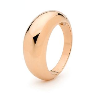 Rose Gold Ring - Dome 8mm