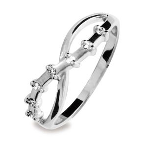 Diamond White Gold Ring - Crossover