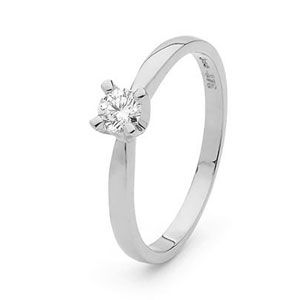Diamond White Gold Ring - Engagement .25ct