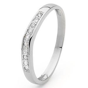 Diamond White Gold Ring - Eternity Setting