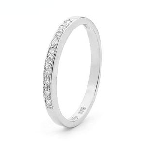 Diamond White Gold Ring - Eternity .10ct