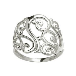 White Gold Ring - Filigree