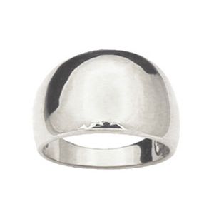 White Gold Ring - Dome