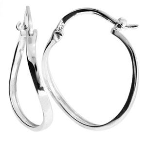 White Gold Earrings - Hoops