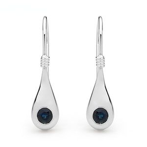 Sapphire White Gold Earrings