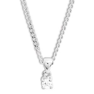 Diamond White Gold Pendant .10ct