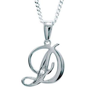 Diamond White Gold Pendant - D