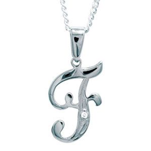 Diamond White Gold Pendant - F