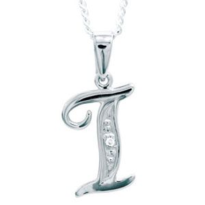 Diamond White Gold Pendant - I