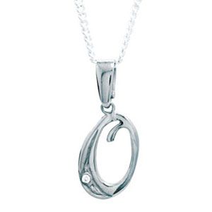 Diamond White Gold Pendant - O