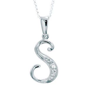 Diamond White Gold Pendant - S