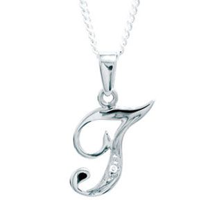 Diamond White Gold Pendant - T