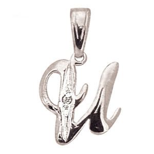 Diamond White Gold Pendant - U