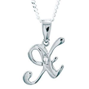 Diamond White Gold Pendant - X