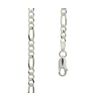 Silver Bracelet - Figaro 1+3 Chain 3.5mm x 19cm