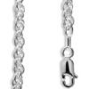 Silver Bracelet - Double Trace Chain Medium 19cm