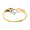 Diamond Gold Ring - Wishbone Diamond Gold Ring - Wishbone