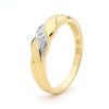 Diamond Gold Ring - Rope