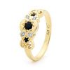 Sapphire and Diamond Gold Ring - Fancy