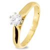 Diamond Gold Ring - Engagement 6 Claw White Gold
