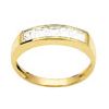 Cubic Zirconia CZ Gold Ring - Channel Set