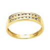 Diamond Gold Ring - Eternity Double Channel