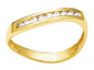 Diamond Gold Ring - Channel