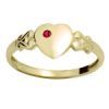 Ruby Children's Gold Ring