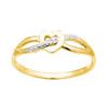 Diamond Gold Ring - Heart Diamond Gold Ring - Heart