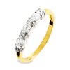 Cubic Zirconia CZ Gold Ring - Eternity