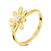 Diamond Gold Ring - Flower