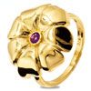 Amethyst Gold Ring - Flower