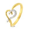 Diamond Gold Ring - Heart of Diamonds