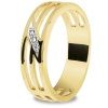 Diamond Gold Ring - Men's Trilogy Band