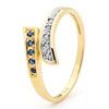 Sapphire and Diamond Gold Ring - Elegant