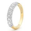 Cubic Zirconia CZ Gold Ring - Eternity