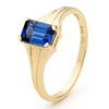 Sapphire Gold Ring - Solitaire
