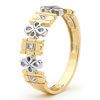 Diamond Gold Ring - Fancy Petals