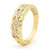 Diamond Gold Ring - Ellipse Chain