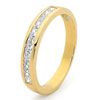 Cubic Zirconia CZ Gold Ring - Eternity Band