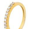 Cubic Zirconia CZ Gold Ring - Wedding Eternity