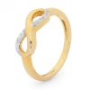 Diamond Gold Ring - Infinity