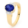 Sapphire and Diamond Gold Ring