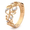 Diamond Gold Ring - Angels
